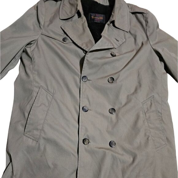 Vintage Botany 500 Trench Coat Size 44 - Picture 3 of 5
